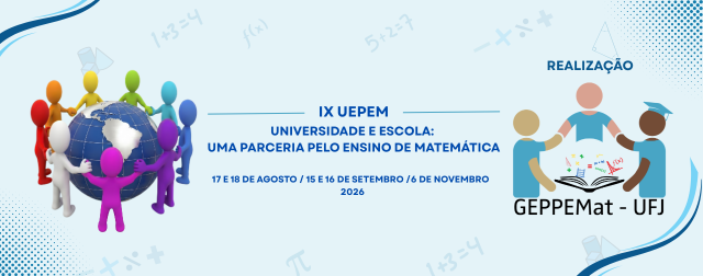 Banner do evento IX UEPEM - Universidade E Escola: Uma Parceria Pelo Ensino E Matemática